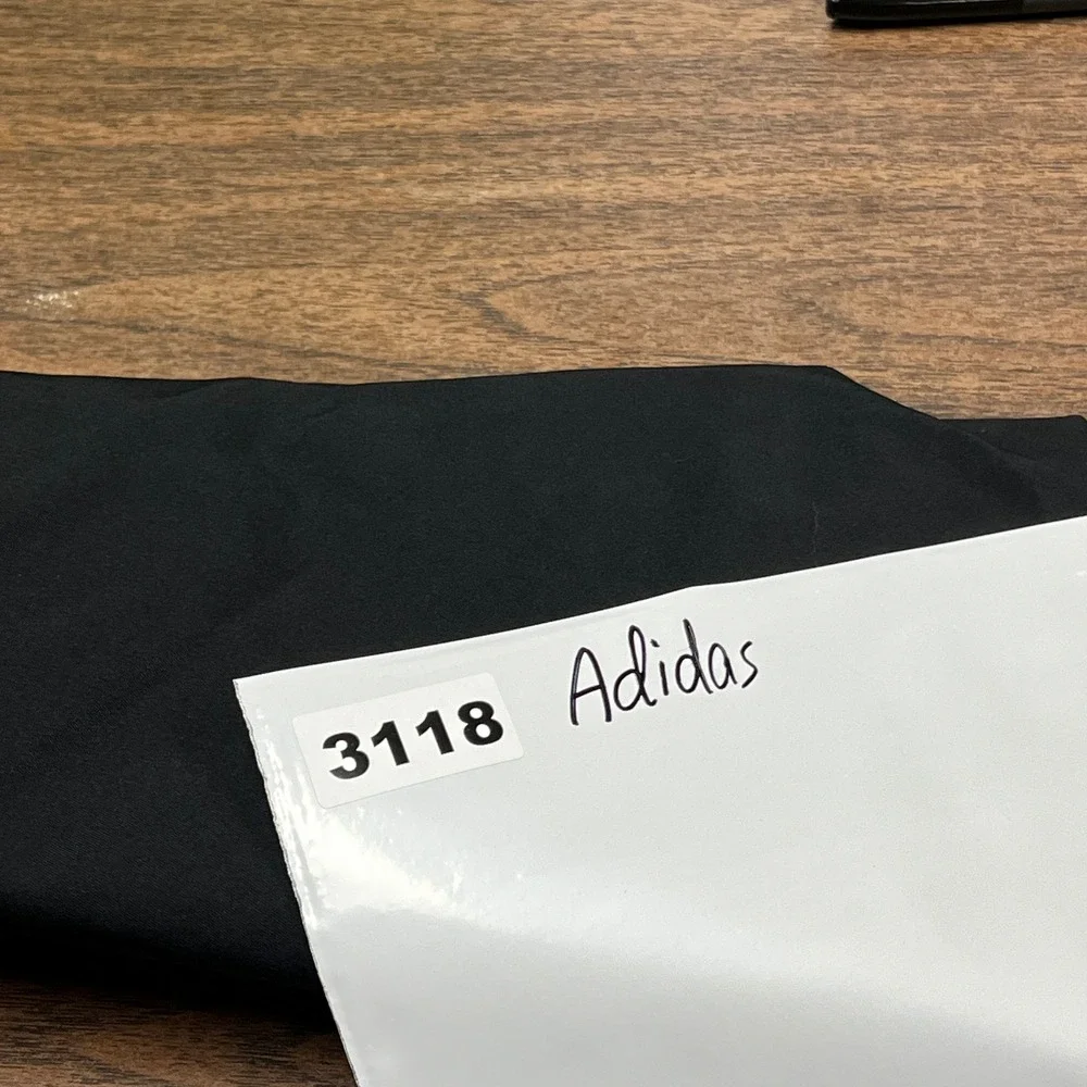 Adidas Shorts Mens 32 10 Black Flat Front Performance Activewear Golf 3 Stripes - Picture 9 of 9